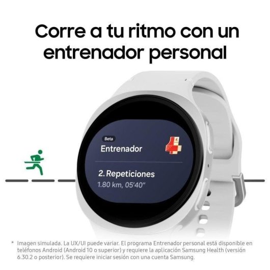 Samsung Galaxy Watch8 LTE GPS NFC Bluetooth 44mm Super AMOLED Argento Bianco IP68