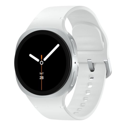 Samsung Galaxy Watch8 LTE 40mm Super AMOLED Silber Armband Weiß Wasserdicht 5ATM IP68