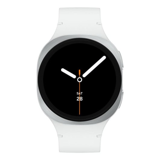 Samsung Galaxy Watch8 LTE 40mm Super AMOLED Silber Armband Weiß Wasserdicht 5ATM IP68