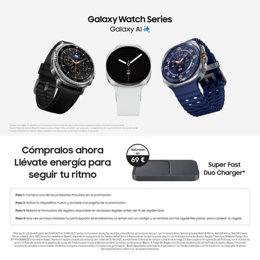 Samsung Galaxy Watch Ultra (2025) LTE Smartwatch Cinzento Titânio
