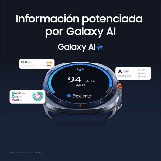 Samsung Galaxy Watch Ultra 4G LTE GPS 47mm AMOLED Titanio Grigio Taglia Unica IP68 10ATM