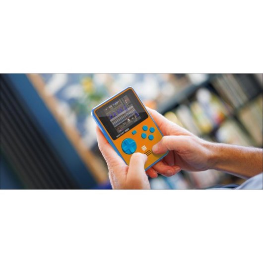 Consola portátil HyperMegaTech! Super Pocket Data East Edition Evercade IPS 2.8" Azul Marrón 18 juegos
