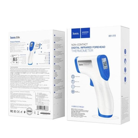 Thermomètre Hoco KY-111 Sensor à distance Bleu Blanc Axilla Précision 0,3°C