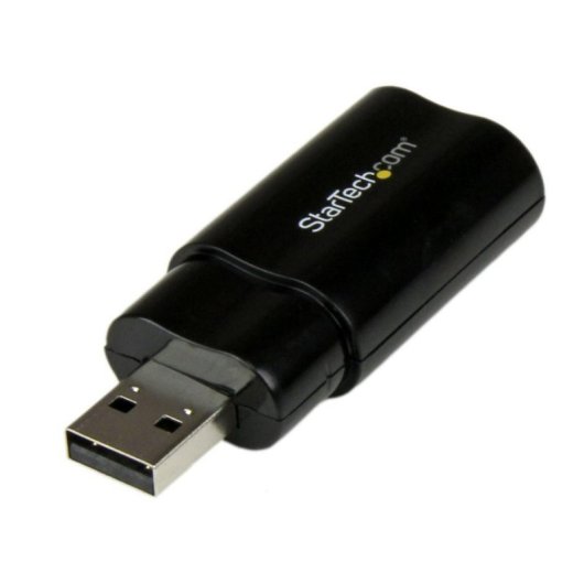 USB Audio Adapter StarTech CM108AH 3,5 mm Schwarz USB Audio Adapter StarTech CM108AH 3,5 mm Schwarz