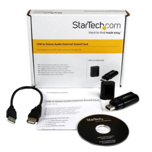 USB Audio Adapter StarTech CM108AH 3,5 mm Schwarz USB Audio Adapter StarTech CM108AH 3,5 mm Schwarz