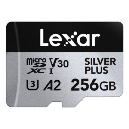 MicroSD Lexar Professional SILVER PLUS 256GB Class 3 UHS-I 205MB/s MicroSD