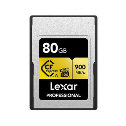 Lexar CFexpress 80GB, 900 MB/s, Résistant aux chocs, Noir