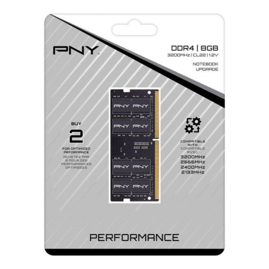 Arbeitsspeicher RAM PNY Performance 8GB 1x8GB DDR4 3200MHz CL22 SODIMM