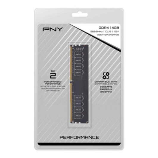 Módulo RAM PNY Performance 4GB DDR4 2666MHz CL19 1.2V Un Canal Blister