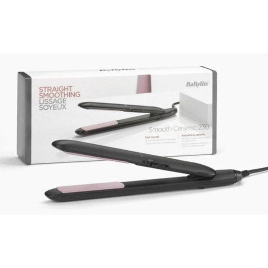Modelador de Cabelo BaByliss Smooth Ceramic 230 Cerâmico 200-230°C 2 Níveis Preto