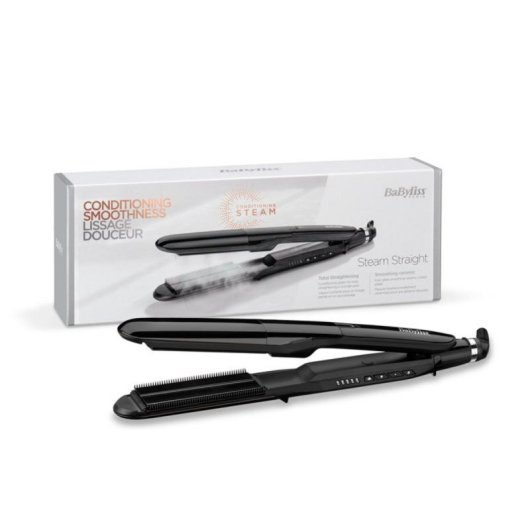 Alisador de Cabelo BaByliss ST492E Vapor Placas Cerâmicas Cabelo Longo Fino/Frágil