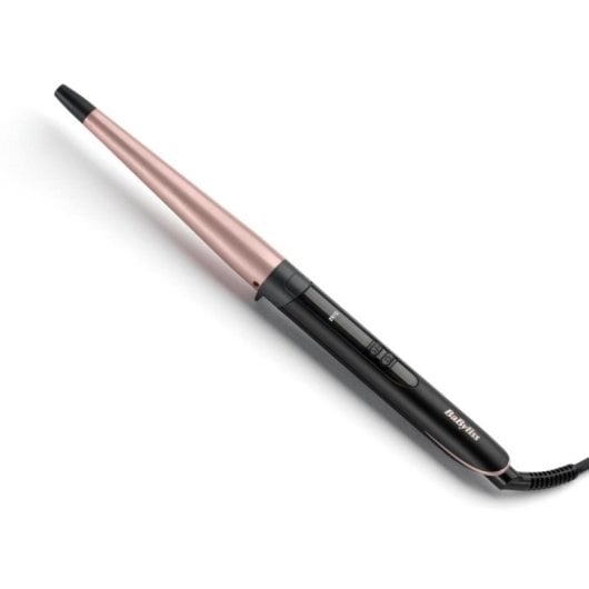 Rizador de pelo BaByliss Conical Wand 6 modos 160-210°C Pantalla Cable 2,5m Negro Rosa