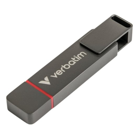 Unidad SSD Externa Verbatim Dual QuickStick 1TB USB 3.2 Gen1 550MB/s Gris Zinc