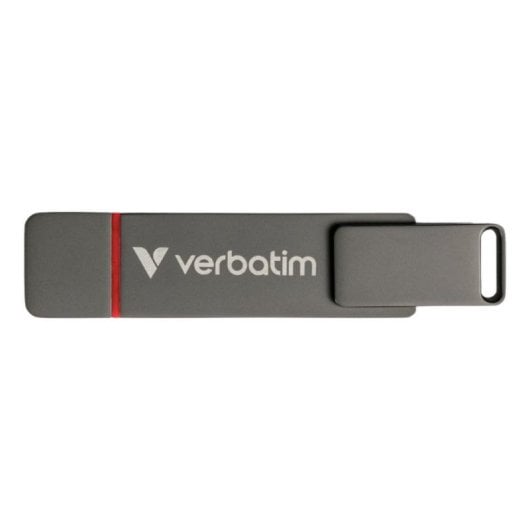 Unidad SSD Externa Verbatim Dual QuickStick 1TB USB 3.2 Gen1 550MB/s Gris Zinc