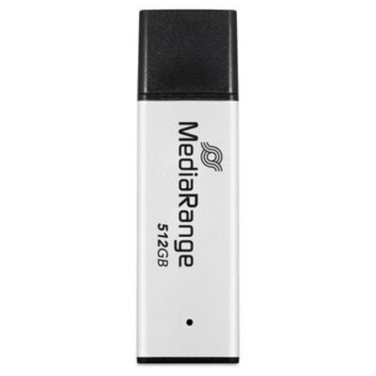 MediaRange MR1904 Clé USB 512 Go USB-A 3.2 Gen 1 250 MB/s - Noir, Argent