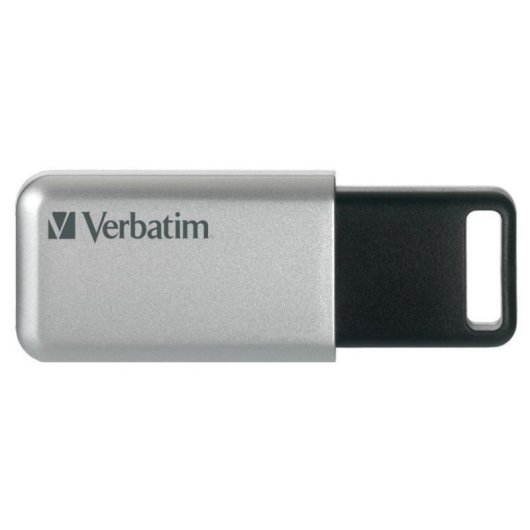 Pendrive Verbatim Store 'n' Go Secure Pro 32GB Plata, USB 3.2 Gen 1, Cifrado AES 256-bit
