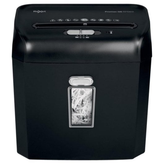 Destructora de papel Rexel ProMax RPS812 8 hojas corte en tiras 6mm 12L antigrampas P-2