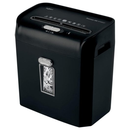 Destructora de papel Rexel ProMax RPS812 8 hojas corte en tiras 6mm 12L antigrampas P-2