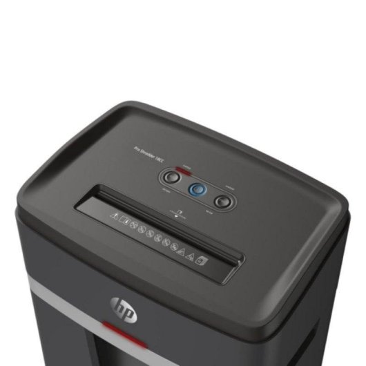 Destruidor HP Pro Shredder 18CC P-5 18 folhas Partículas 25L Preto 55dB A4