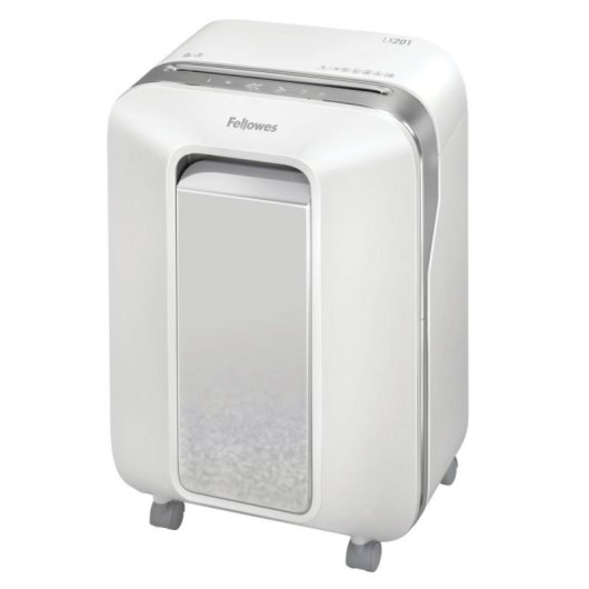 Destructora Fellowes Powershred LX201 Microcorte 12 hojas 22L P-5 SafeSense Blanco