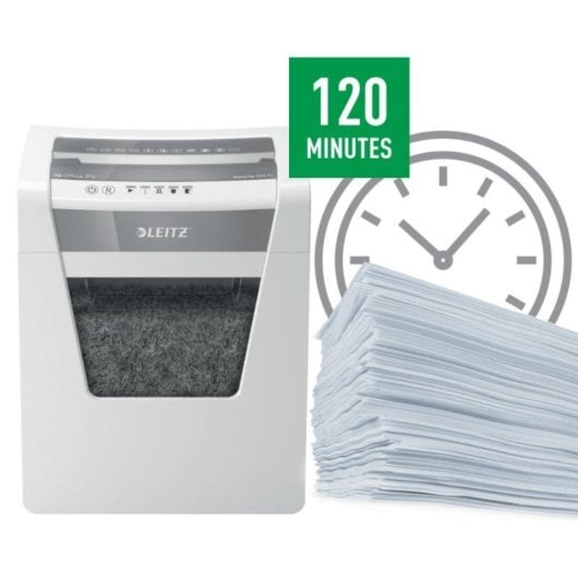Destruidora Leitz 80020000 Microcorte 10 Folhas 23L Branca Destruidora Leitz 80020000 Microcorte 10 Folhas 23L Branca