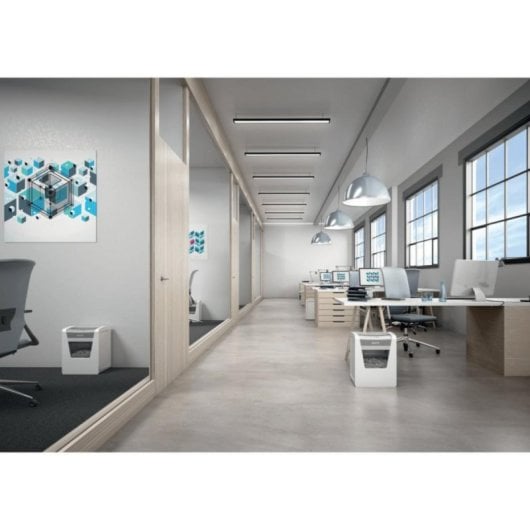 Destruidora Leitz 80020000 Microcorte 10 Folhas 23L Branca Destruidora Leitz 80020000 Microcorte 10 Folhas 23L Branca