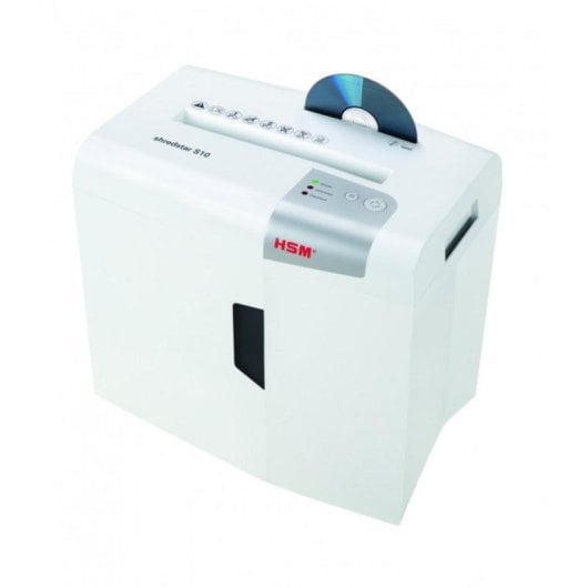 Destruidora de Documentos HSM Shredstar S10 Corte em Tiras 10 Folhas 18L CDs Prateado Branco