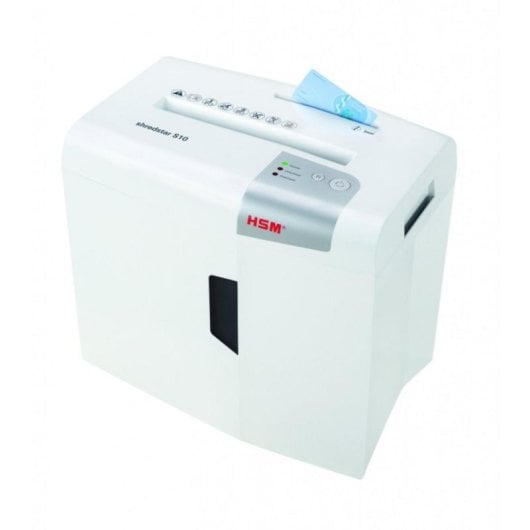Destruidora de Documentos HSM Shredstar S10 Corte em Tiras 10 Folhas 18L CDs Prateado Branco