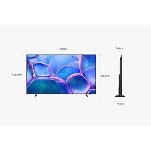 TV Samsung LED TU50U7025FK 50" 4K UltraHD 50Hz Smart TV Tizen HDR10+ Bluetooth