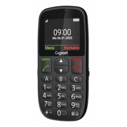 Teléfono Gigaset GL395 Negro 2.2" IP44 Bluetooth Botones Grandes Batería 800mAh SIM Única