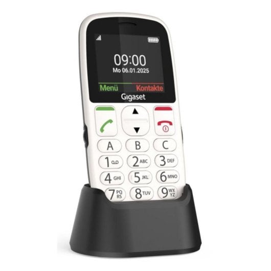 Teléfono Gigaset GL395 Blanco 2.2" 0,3MP SIM única Botones grandes IP44 USB-C