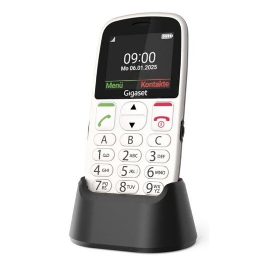 Teléfono Gigaset GL395 Blanco 2.2" 0,3MP SIM única Botones grandes IP44 USB-C