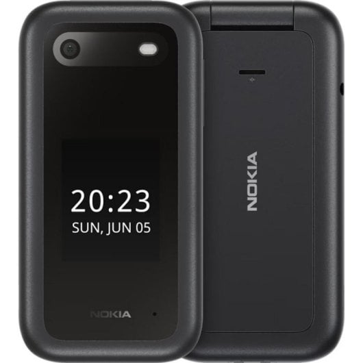 Móvil Nokia 2660 Flip Negro Dual SIM 4G 2.8" 128MB Bluetooth Cámara 0,3MP 1450mAh