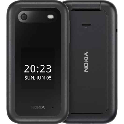 Móvil Nokia 2660 Flip Negro Dual SIM 4G 2.8" 128MB Bluetooth Cámara 0,3MP 1450mAh