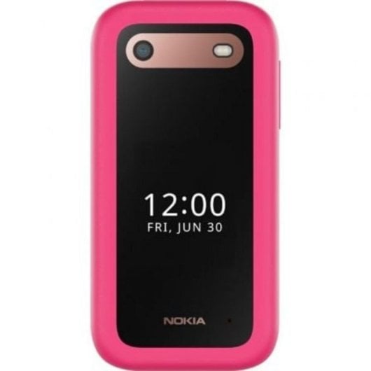 Teléfono móvil Nokia 2660 Flip, 4G, Dual SIM, pantalla 2.8", cámara 0.3 MP, color Pino