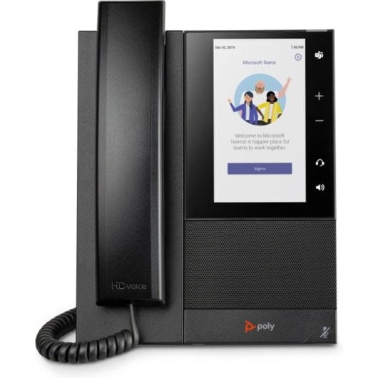 Teléfono IP Poly CCX 505 Negro 24 líneas LCD 5" Wi-Fi Bluetooth PoE Microsoft Teams