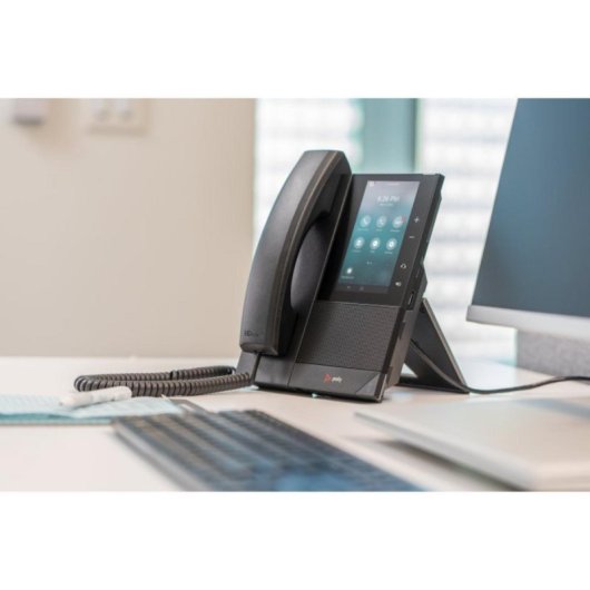 Teléfono IP Poly CCX 505 Negro 24 líneas LCD 5" Wi-Fi Bluetooth PoE Microsoft Teams