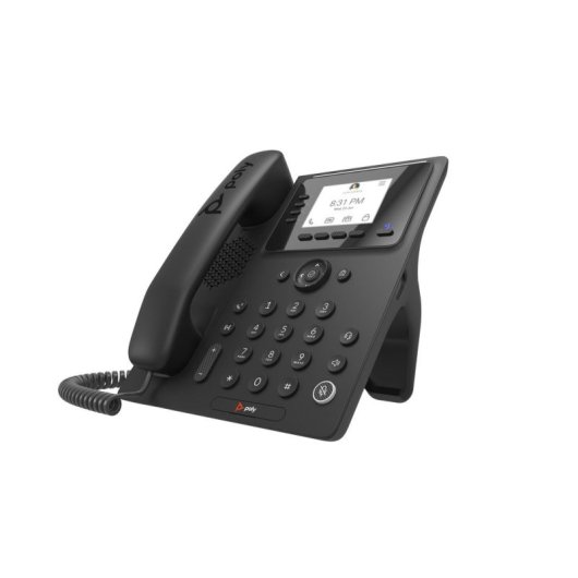 Telefone IP Poly CCX 350 Preto LCD 2.8" Gigabit Ethernet PoE Microsoft Teams