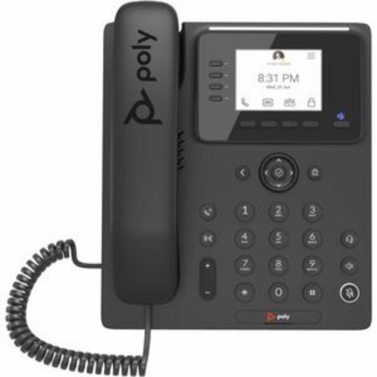 Telefone IP Poly CCX 350 Preto LCD 2.8" Gigabit Ethernet PoE Microsoft Teams