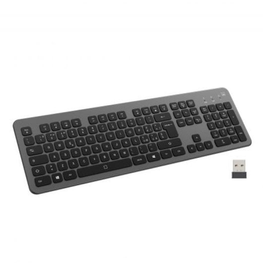 Clavier Ewent EW3296 Slim Sans Fil Rétroéclairé Bluetooth QWERTY