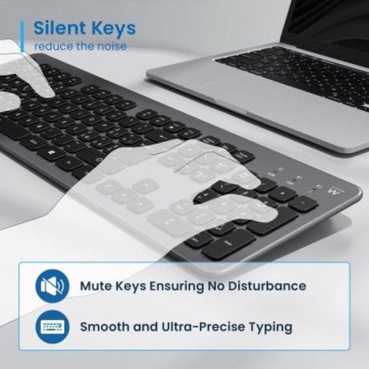 Clavier Ewent EW3296 Slim Sans Fil Rétroéclairé Bluetooth QWERTY