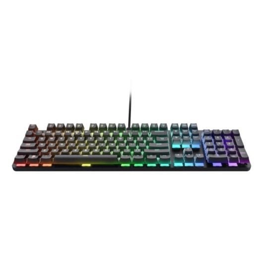 Teclado Gaming Trust GXT 871 Zora Mecánico RGB USB QWERTY Español Aluminio Negro