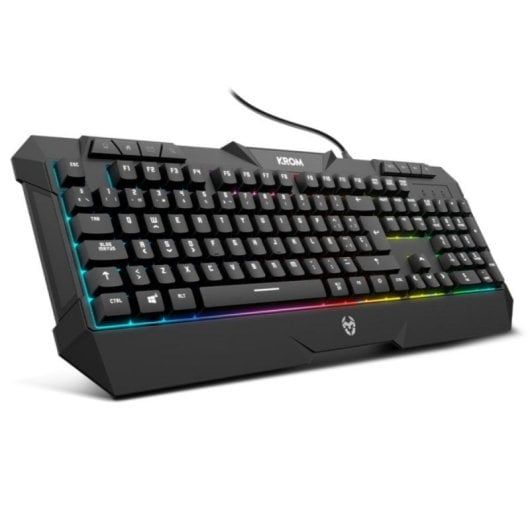 Combo Gaming Krom Kunai Teclado Membrana RGB + Ratón Óptico 7200DPI + Alfombrilla