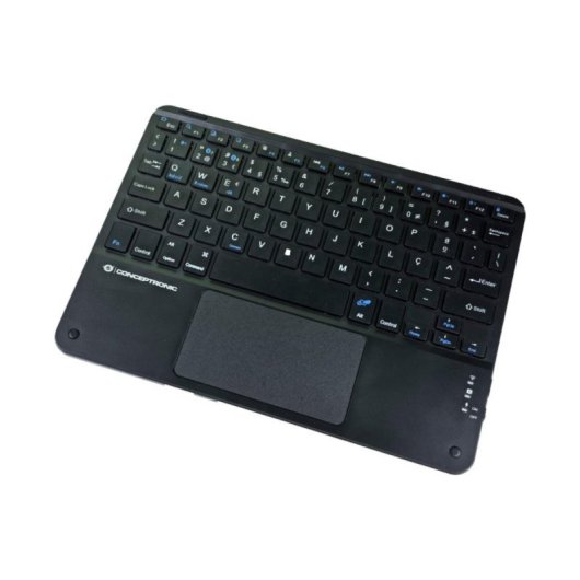 Clavier Conceptronic TOBIN01BPT Bluetooth Inalámbrico Tenkeyless QWERTY Negro