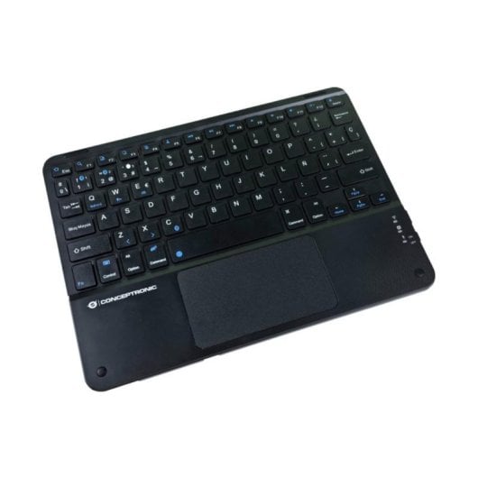 Teclado Conceptronic TOBIN01BES QWERTY Español Bluetooth Touchpad Recargable Negro