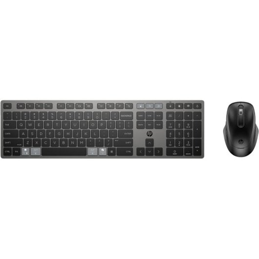 Teclado inalámbrico HP 720 Recargable Bluetooth USB Completo Negro con Ratón incluido