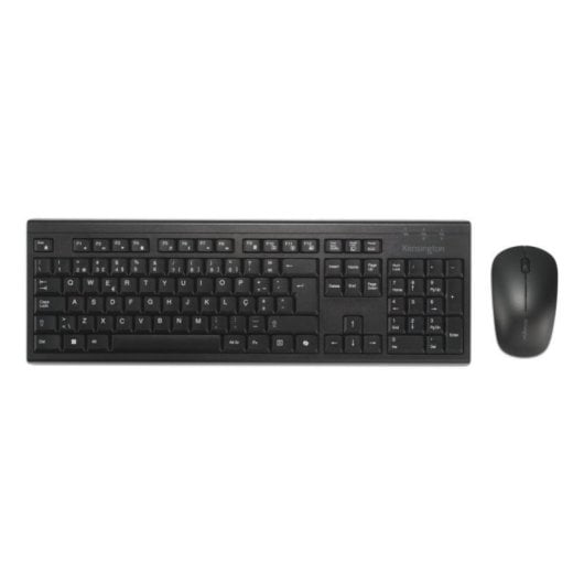 Kit teclado y ratón inalámbrico Kensington KM270 EQ recargable QWERTY negro resistente derrames