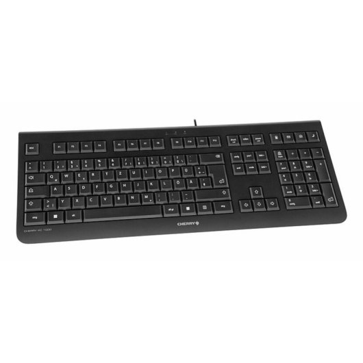 Teclado Cherry KC 1000 USB QWERTY Portugués Negro Cable 1.8m ABS Completo