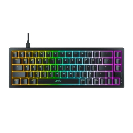 Tastatur Cherry Xtrfy K5 Compact RGB Kailh Red Mechanisch Gaming 65% USB Schwarz