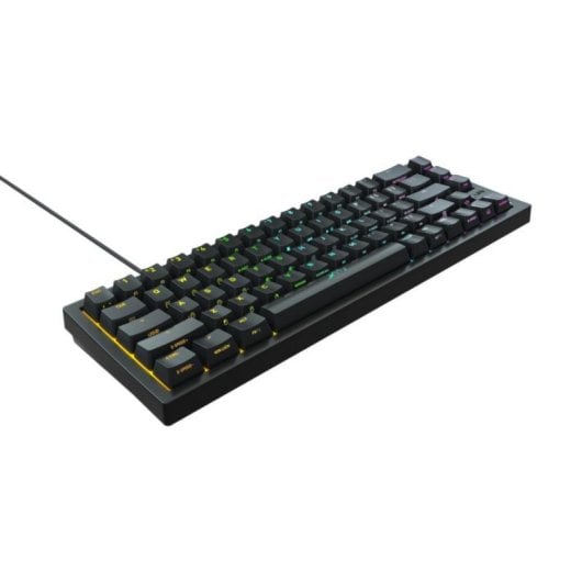 Tastatur Cherry Xtrfy K5 Compact RGB Kailh Red Mechanisch Gaming 65% USB Schwarz